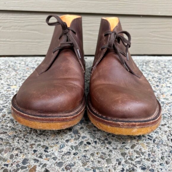 Astorflex Brownflex 1820 Dark Chestnut Leather Handmade Chukka Boot Mens Size 47 main image 8